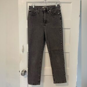Black Madewell Curvy Perfect Vintage Jean